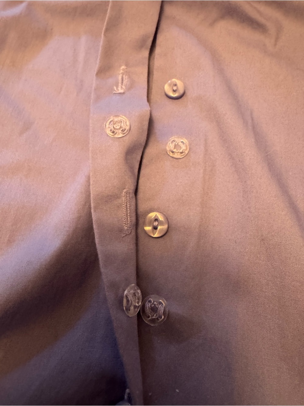Riders by Lee Easy Care Soft Lilac Button-Down Blouse Size XL - Picture 4 of 10